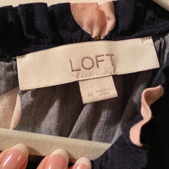 LOFT Dark Blue Mini Dress - Picture 4 of 4